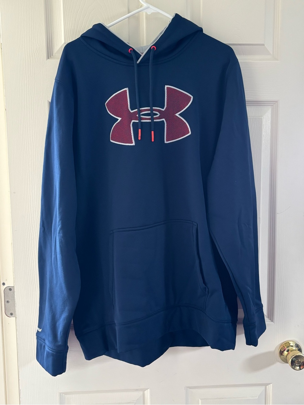 Under Armour Men’s Navy Hoodie with Maroon Logo